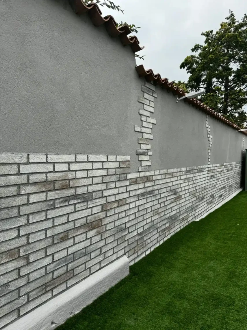 Parete da esterno con mattonflex